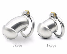 Load image into Gallery viewer, Metal Chastity Cage 1.80 inches and 2.36 inches long
