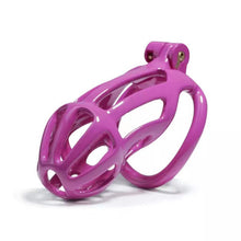 Load image into Gallery viewer, Purple Stripe Cobra Chastity Cage Kit 1.77 To 4.13 Inches Long
