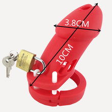 Load image into Gallery viewer, CB6000 Silicone Chastity Cage Red
