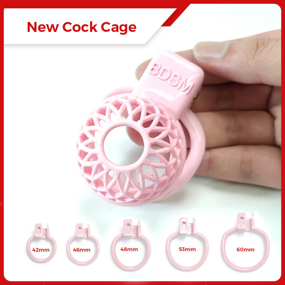 Pink Slave Chastity Cage