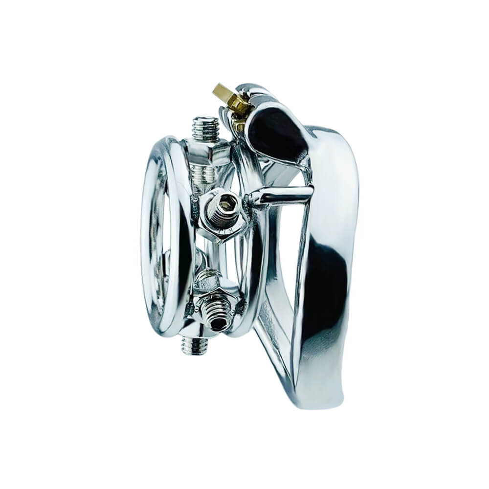 Screw Stainless Steel Chastity Cage