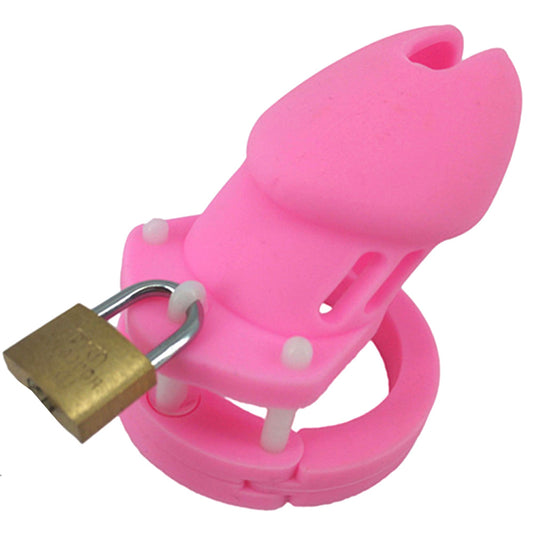 CB6000S Silicone Chastity Cage Perverse Pink