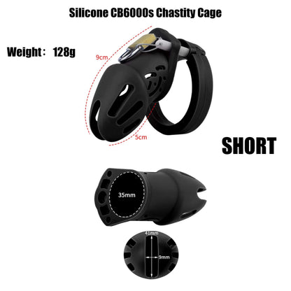 Cage de chasteté en silicone CB6000s améliorée