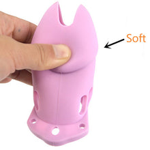 Load image into Gallery viewer, CB6000 Silicone Chastity Cage Pink

