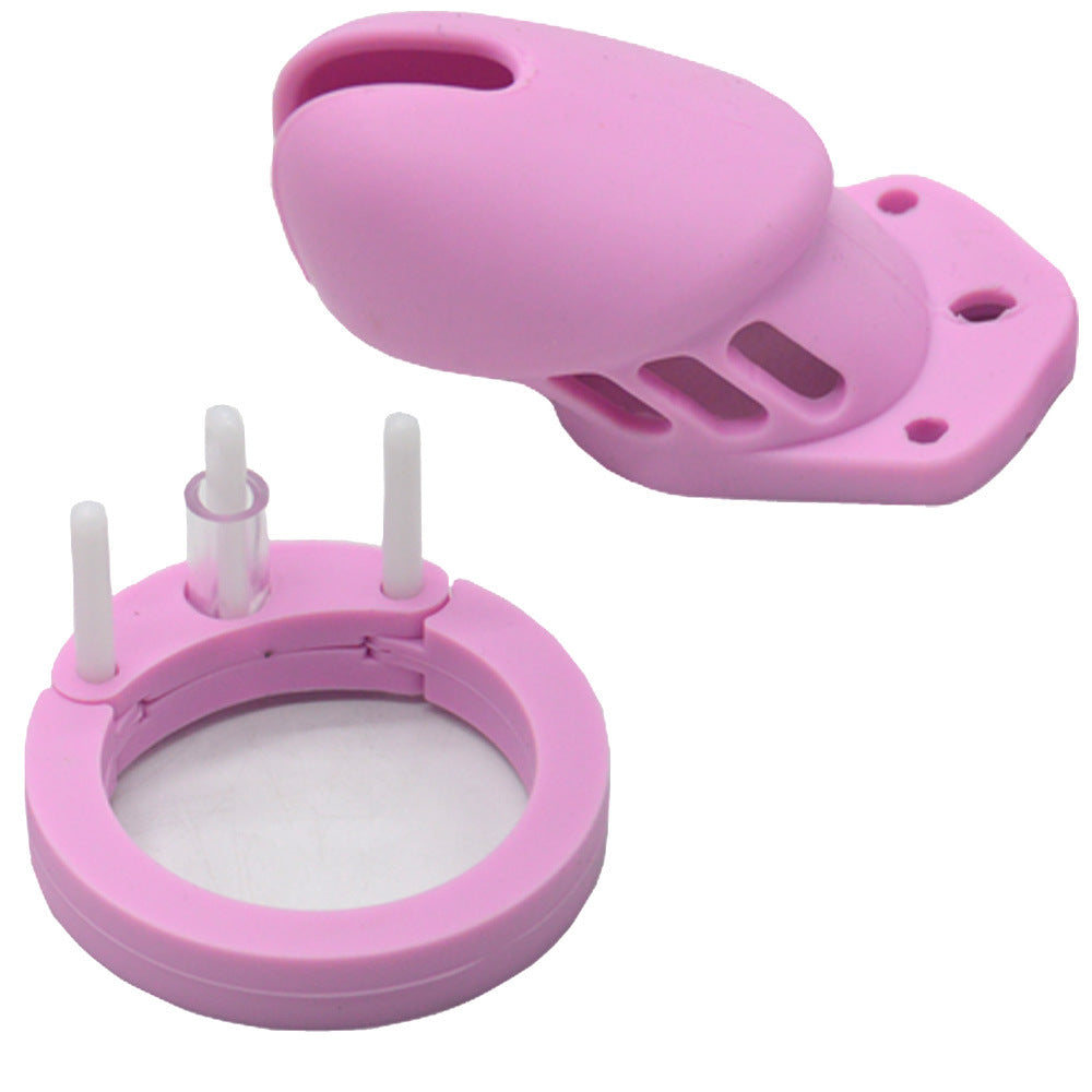 CB6000S Silicone Chastity Cage Pink
