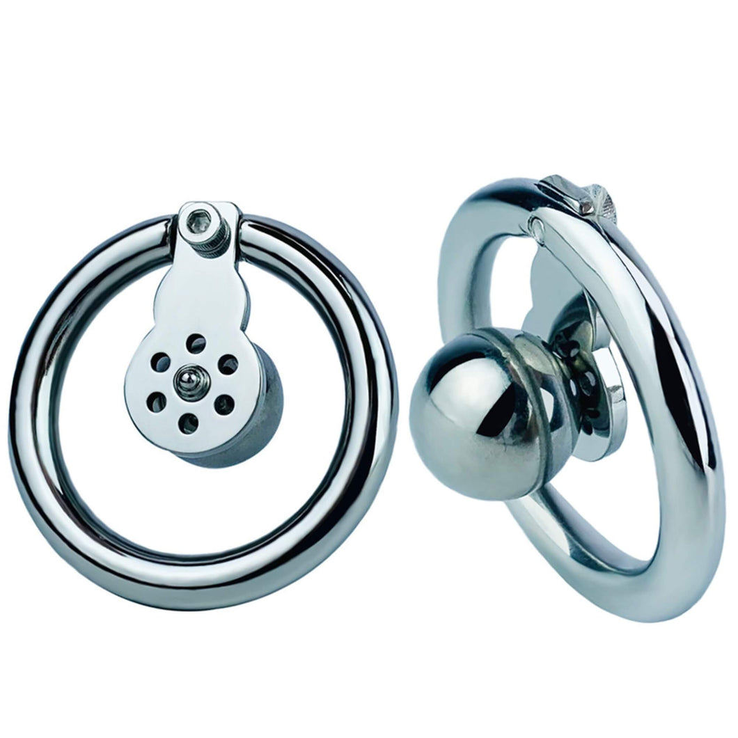 Steel Ball Negative Chastity Cage