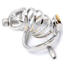 Load image into Gallery viewer, Stainless Steel Chastity Cage With Urethral tube
