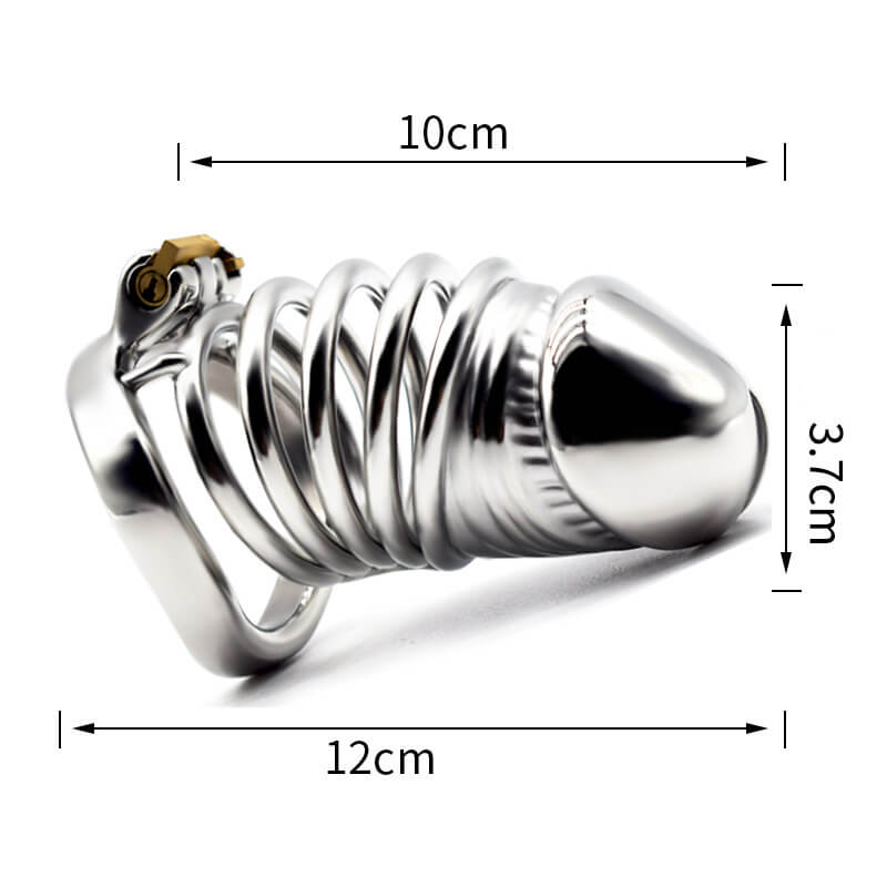 Stainless Steel Chastity Cage 4.72 inches Long