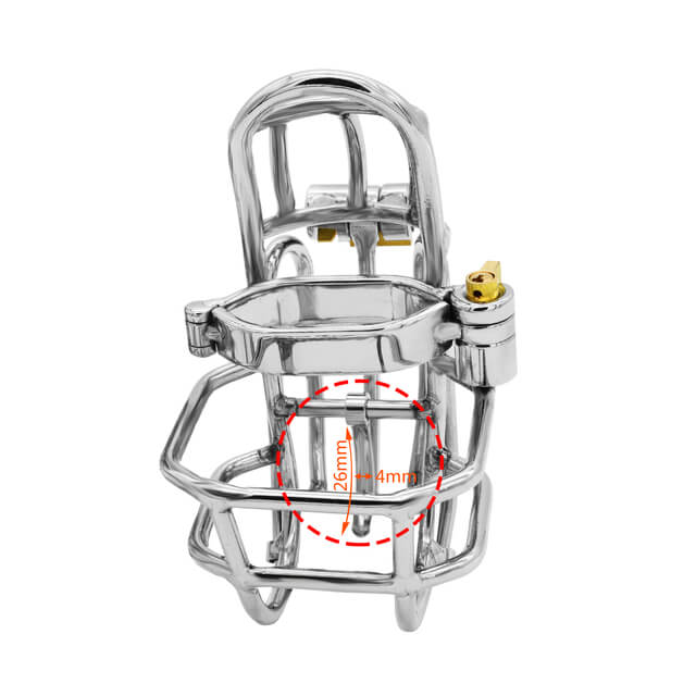 Stainless Steel Detachable PA Puncture Chastity Device – topchastity