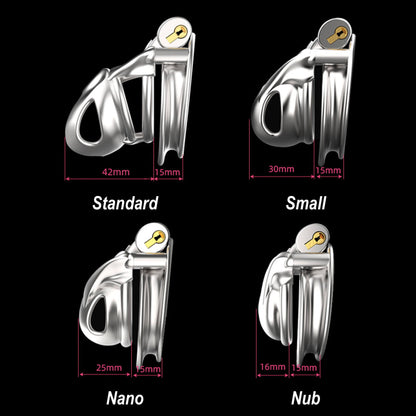 Nub Stainless Steel Python V7.0 Chastity Cage