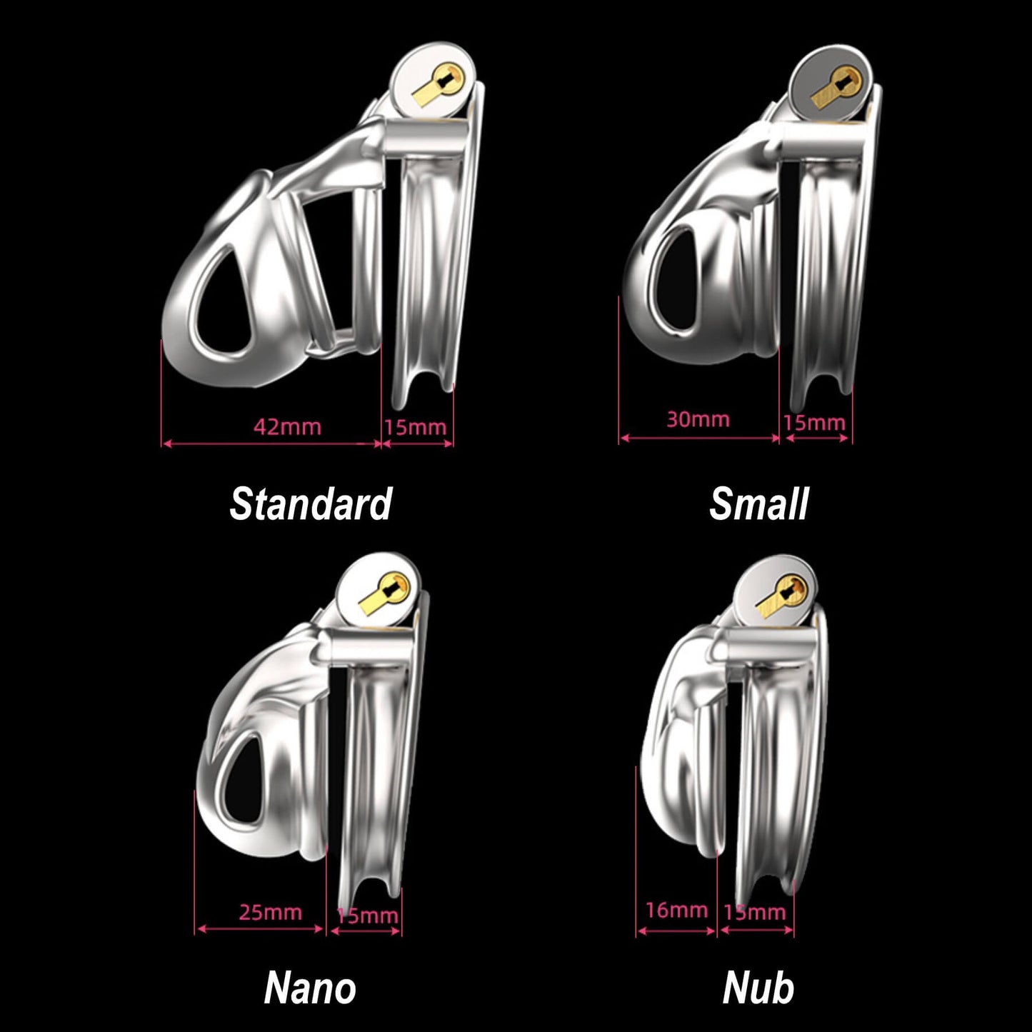Nano Stainless Steel Python V7.0 Chastity Cage
