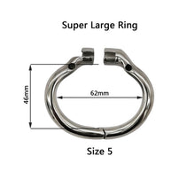 Load image into Gallery viewer, Ergonomic Stainless Steel Stealth Lock Male Chastity Device
