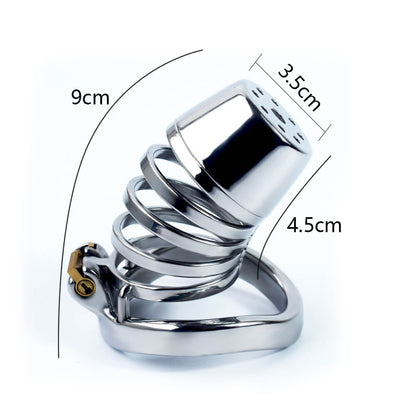 Stripe Sprinkler Chastity Cage 3.54 inches