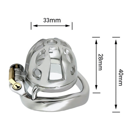 Petite cage à pénis en acier inoxydable