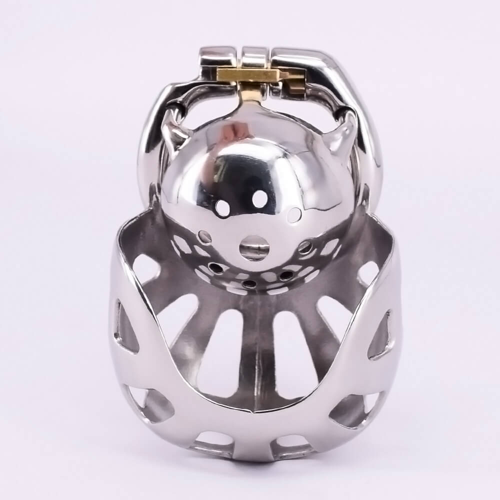 Super Small Chastity Device with Scrotum Testicle Pouch