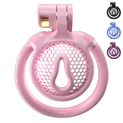 Cage de chasteté Sissy CX-1 super petite avec 5 anneaux en arc