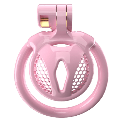 Cage de chasteté Sissy CX-2 super petite avec 5 anneaux en arc