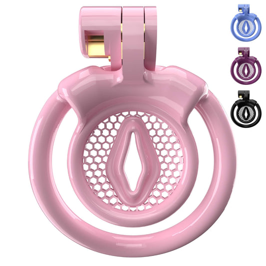 Super Small XX-2 Sissy Chastity Cage With 5 Arc Rings