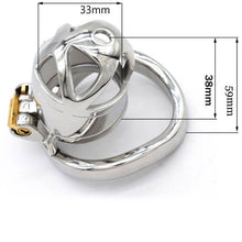 Load image into Gallery viewer, Stainless Steel Chastity Cage 2.3 Inches
