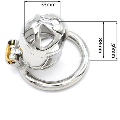 Stainless Steel Chastity Cage 2.3 Inches