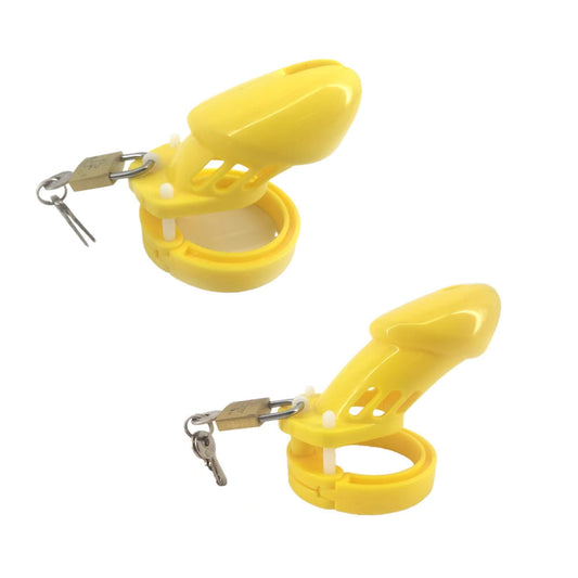 Plastic Cock Cage Yellow